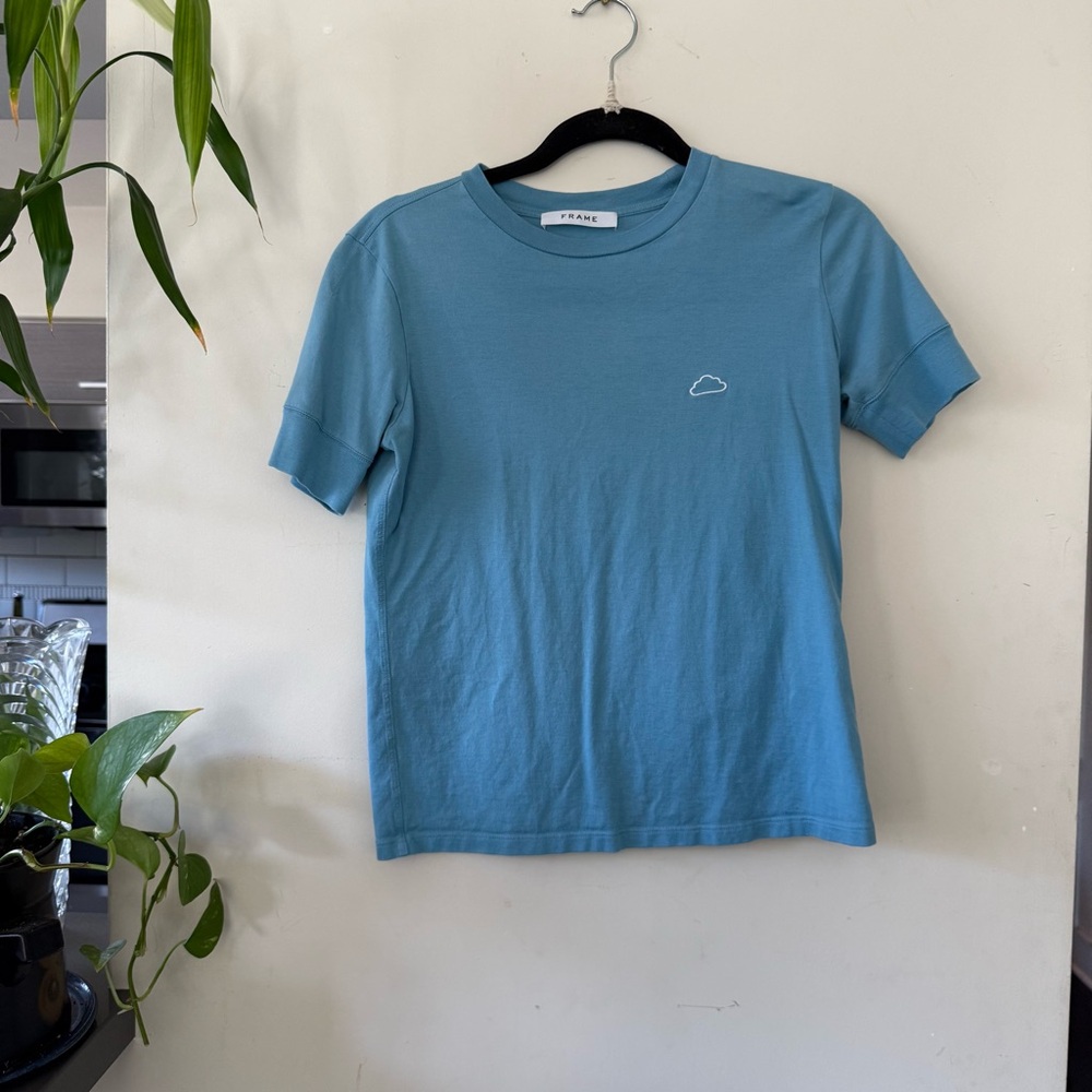 FRAME T-Shirt with Cloud Embroidery